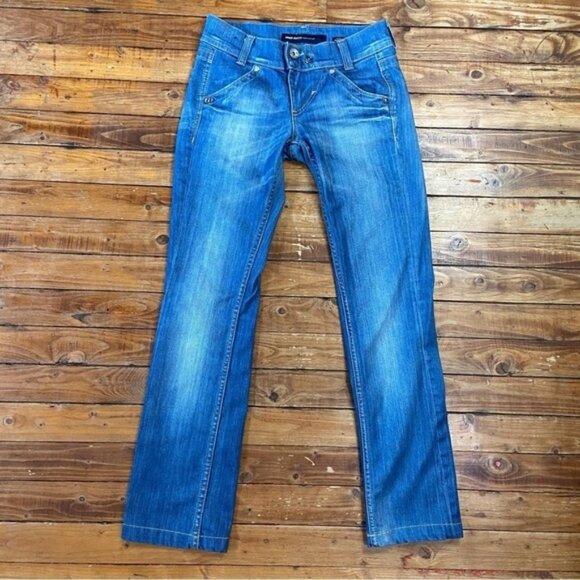 MISS sixty Karen jeans low rise light wash blue denim 98% cotton stretch size 25 - Picture 1 of 12